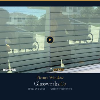 Before and after window cleaning - Picture Window